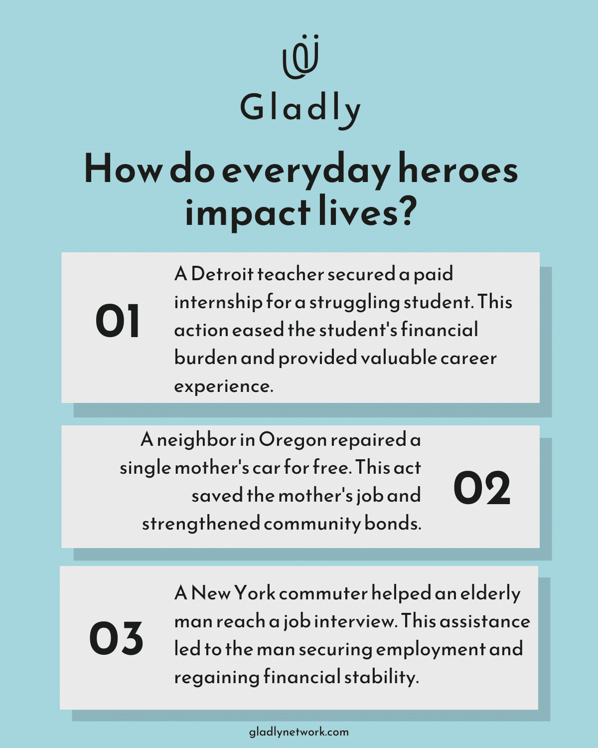 Infographic How do everyday heroes impact lives.