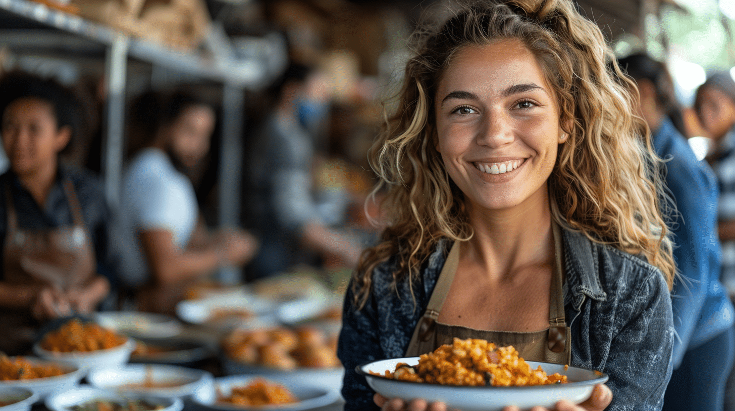 madesimpler_42732_Mid-range_shot_of_a_diverse_group_of_volunt_64ea47e3-e2ef-41d3-b33e-5be0f4a8b431_3 Woman volunteering: acts of kindness