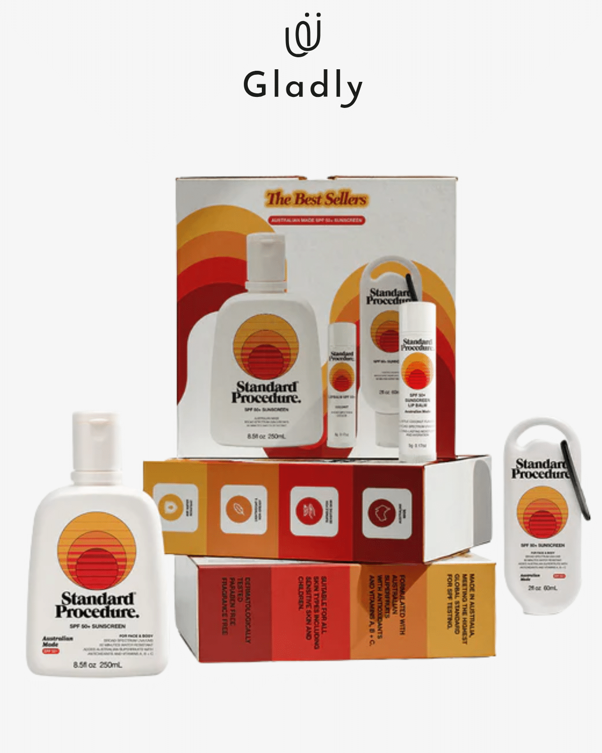 Self-care for busy people: SPF + aloe mini essentials sun and skin protection kit.