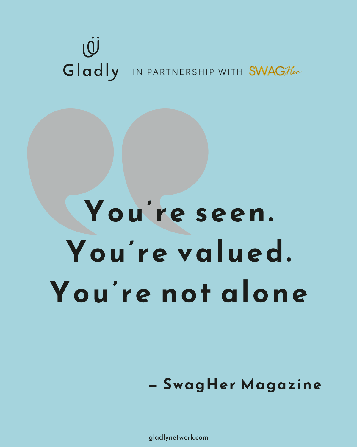 SwagHer Magazine quote – Every interview, every article, every PR feature we create becomes an offering.