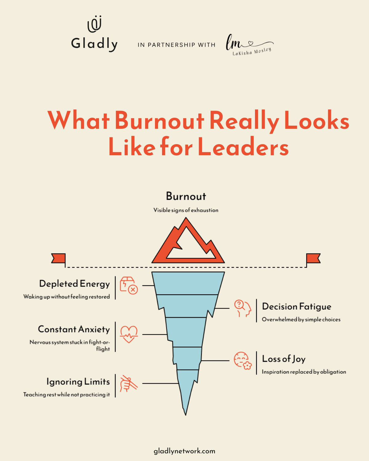 Burnout recovery visual showing soft reset after leadership exhaustion.