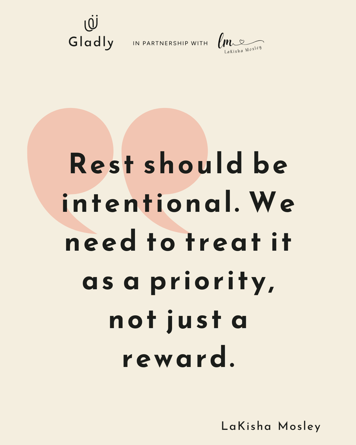 Intentional rest message encouraging leaders to treat rest as a priority, not a reward.