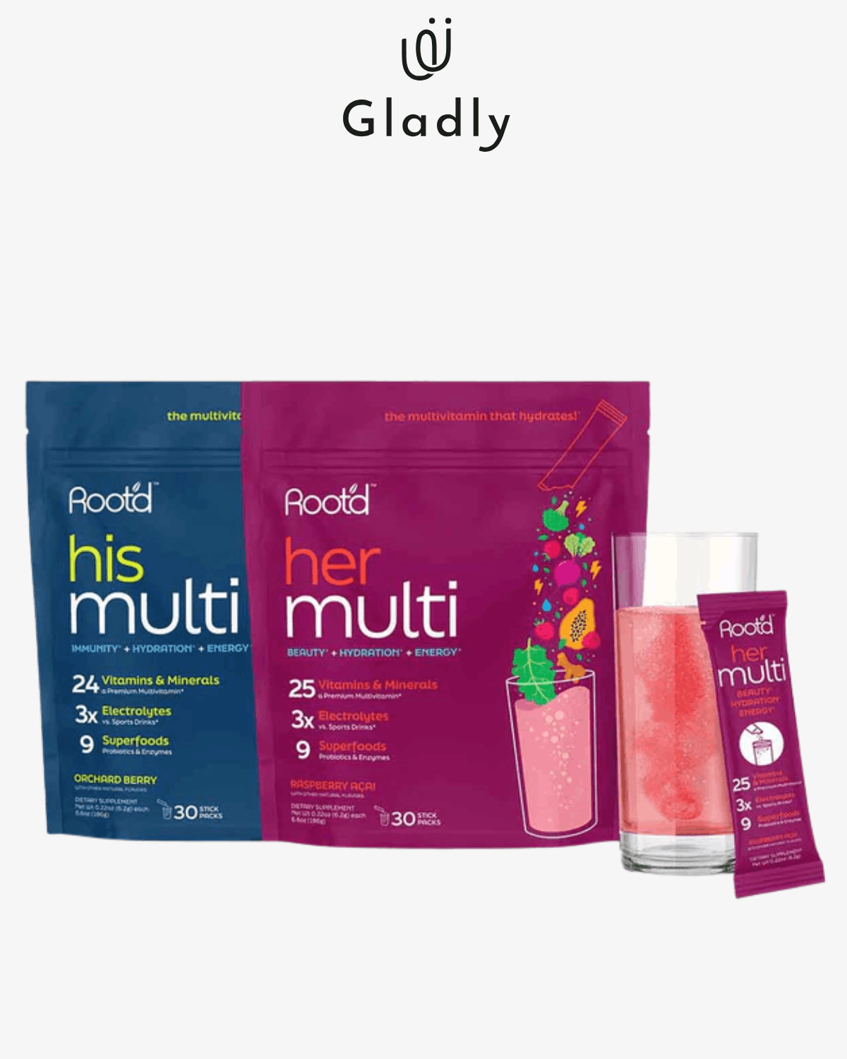 Root'd multivitamins — gifts that give back wellness supplement