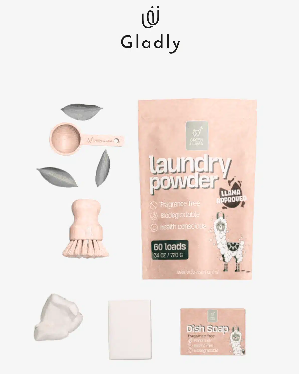 Eco-friendly travel cleaning kit, a sustainable travel essential for women.